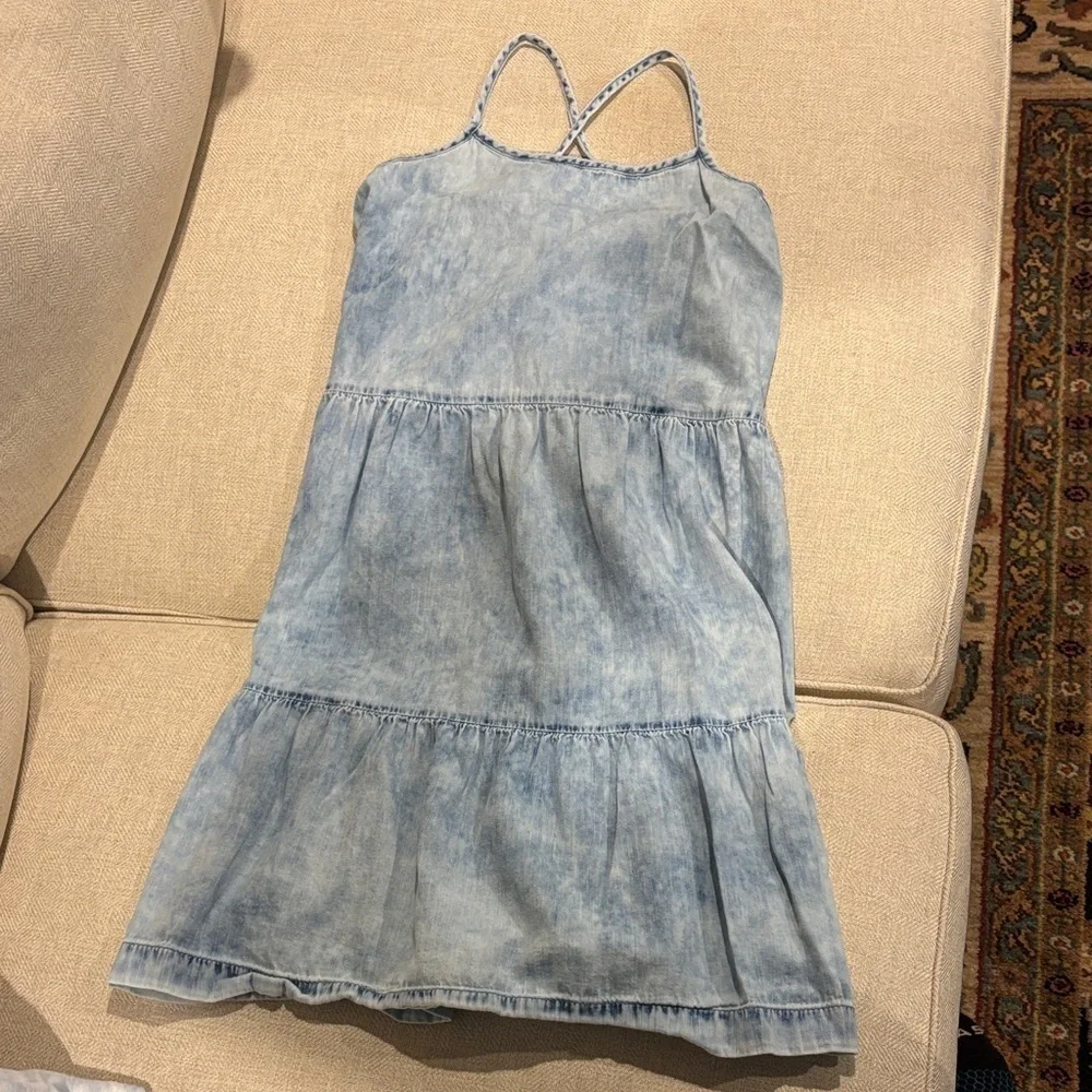 GAP kids bundle of 2 dresses Blue Tie-Dye and lightweight Denim Dresses
